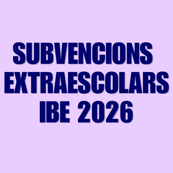 SUBVECIONS ACTIVITATS EXTRAESCOLARS 